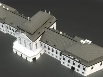 Presidential palace -before reconstruction- Bratislava Slovakia 3D model