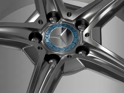 Mercedes Benz C 400 4Matic AMG line rim 3D model