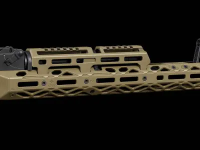 CRC 1U004B KPYK AK Extended Handguard Low-poly 3D model