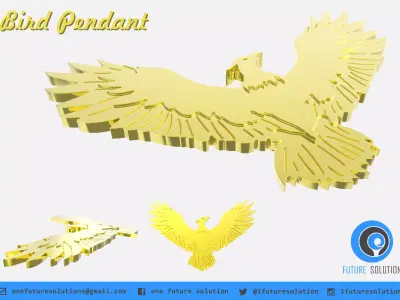 Bird Pendant Free 3D print model