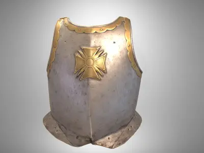 Armor Breastplate Low-poly 3D model
