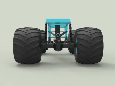 Chassis for Monster vehicle 3D model