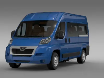 Peugeot Boxer Window Van L2H2 2006-2014 3D model