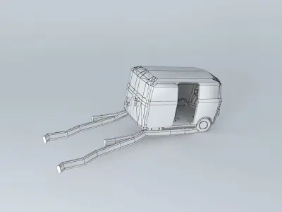 Mothership toy camper van Free 3D model