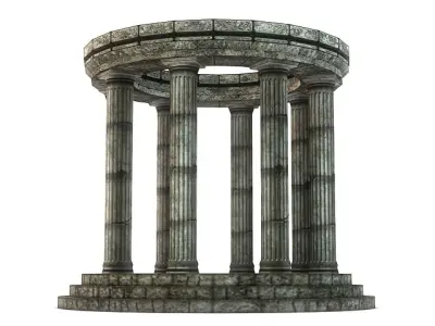 Stone Oracle Temple 3D Model 3D model