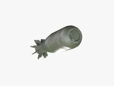 Mortarshell bomb Free 3D model