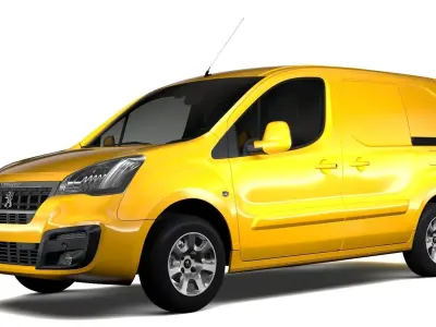 Peugeot Partner Van L2 Electric 2017 3D model