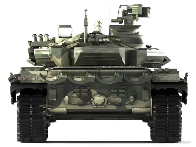 Tank T-72B3 2012 3D model