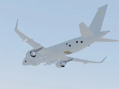 Embraer Maritime Patrol FAB Low-poly 3D model
