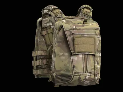 Crye Precision AVS V2 Low-poly 3D model