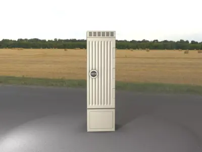 Electrical Distribution Cabinet 132 Low-poly 3D model