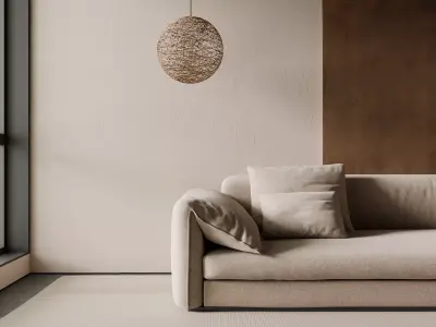 Wabi-sabi livingroom Free 3D model