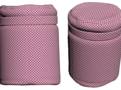 azure leather soft seat 01 Free 3D model