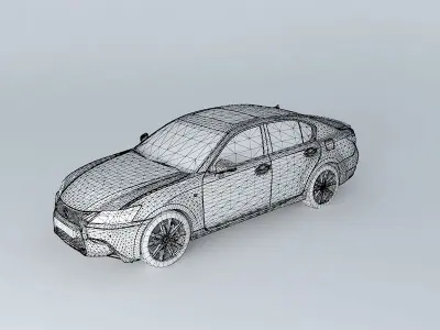 Lexus GS 350 F Sport L10 2013 Free 3D model