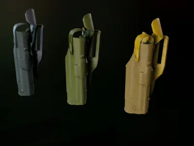 Safariland holster 2 Low-poly 3D model