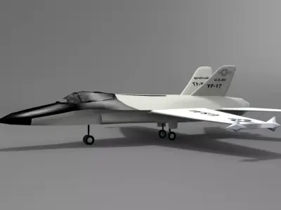 Northrop YF 17 Cobra Low-poly 3D model
