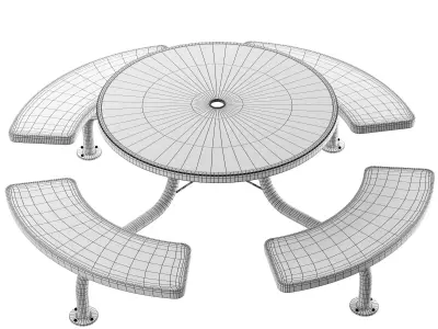 UltraSite Span Leg Table 3D model