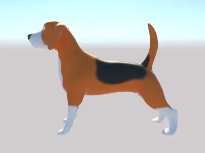 3d Model Bigl beagle dog Free 3D model