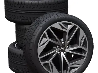 Hyundai wheels 3D model