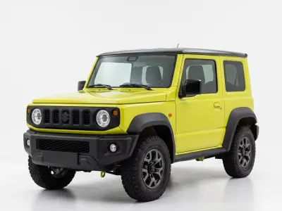 Modern Suzuki Jimny Fourth Generation SUV Low-poly 3D model