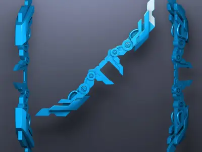 Project Ashes Bow From League Of Legends Low-poly 3D model