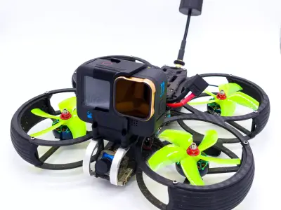 Diatone Taycan GoPro Hero 9 10 11 Mount 10deg Short FPV 3D print model