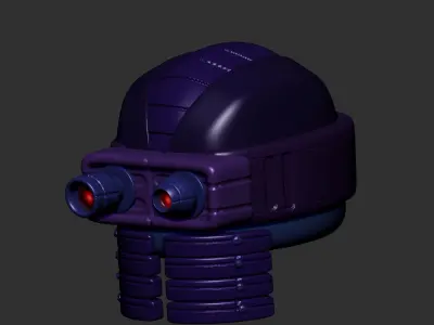 helmet high poly sculpt 3d printable 3D model 3D model 14