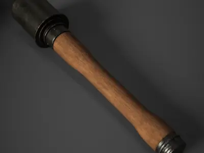 M24 Stick Grenade Stielhandgranate Low-poly 3D model