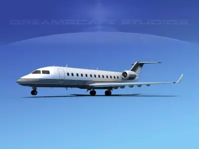Bombardier Challenger 850 V02 3D model