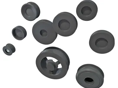 Engine Pulleys 3D model