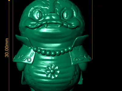 crocodile character 3D print model