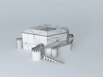 Castle of Siklos Free 3D model