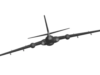 H-6K strategic bomber 3D model