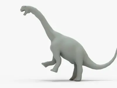 Camarasaurus Rigged Basemesh Low-poly 3D model