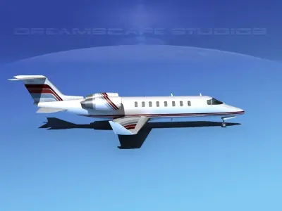 LearJet 45 V18 3D model