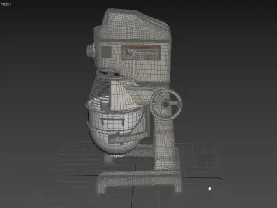 Commercial Planetary Floor Mixer Globe SP40 3D model