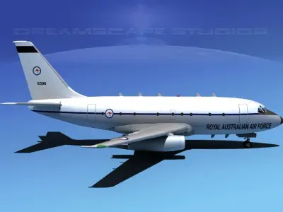 Boeing T-43 RAAF Military Jet 3D model