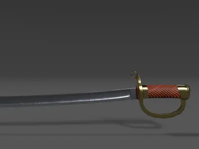 Saber Low-poly 3D model