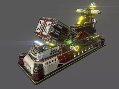 SX Imperial Cruise Missile Laucher 3D model