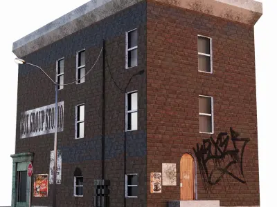 Biulding Asset1 Free low-poly 3D model