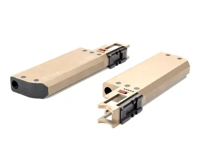 Fischer Development Suppressor FDE for Glock 19 Gen5 Low-poly 3D model