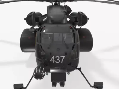 MH-53E Sea Dragons US Navy Low-poly 3D model