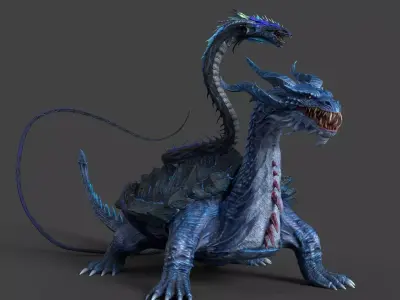 Chinese Dragon  Xuanwu 3D model