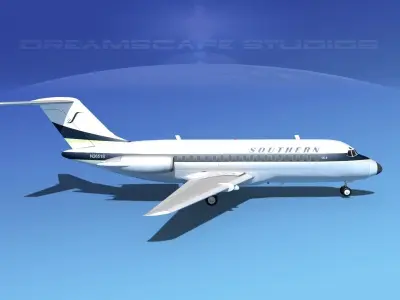 Douglas DC-9-15 Southern 1 3D model