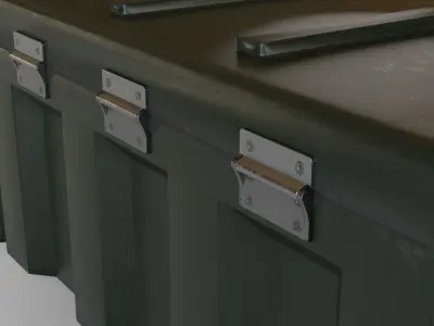 Military Crate Low-poly 3D model
