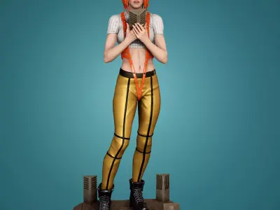 Leeloo from The Fifth Element  3D print model