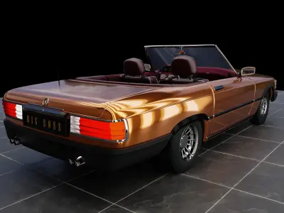 Mercedes-Benz r107 SL 450 Free 3D model