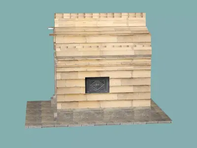 Desert Tomb Ancient Temple Low Poly 3D Model 3D model