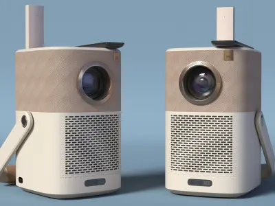 Yaber Vertical Projector with Remote and HDMI Dongle 3D model