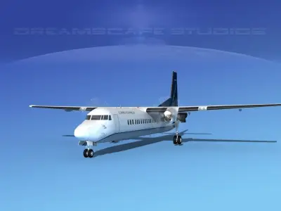 Fokker F-60 Capri Air 3D model